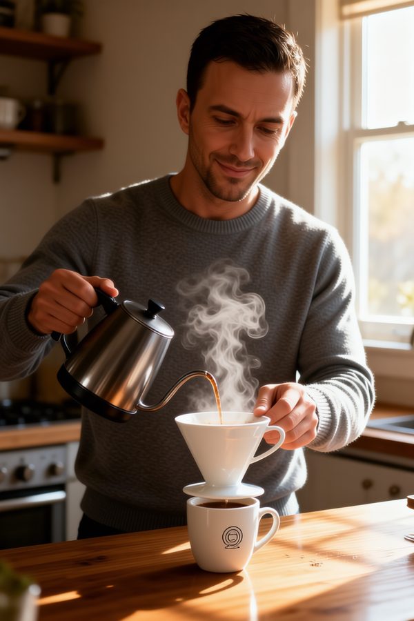 Caleb Rourke with HARIO V60 Pour-Over