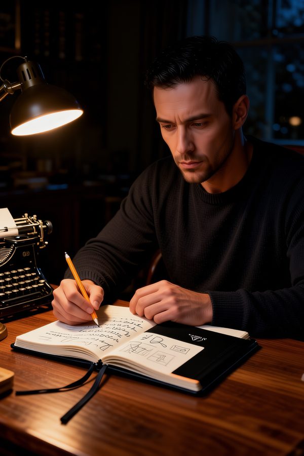 Caleb Rourke with Moleskine Classic Notebook